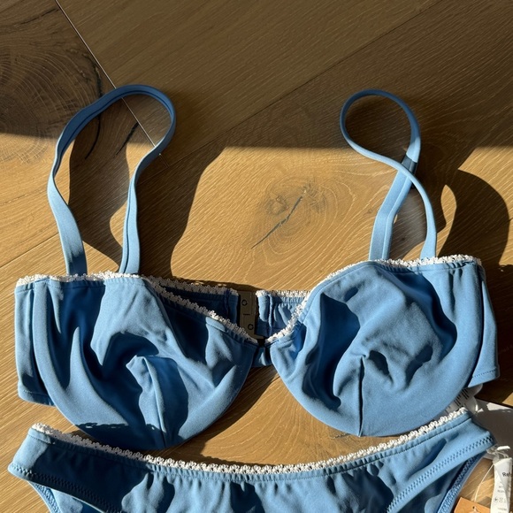 NWT Reformation Bikini Blue—Top Size Large, Bottoms Size Medium - Picture 4 of 16